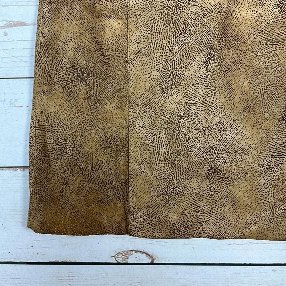 Jacqueline Ferrar Vintage Leather Skirt, Sz 6 - Picture 2 of 5